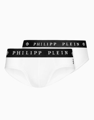Slip Philippe Plein bianco