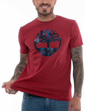 T-shirt uomo scontata - T-shirt Timberland con logo centrale