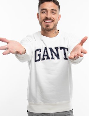 Gant uomo outlet - Felpa Gant con maxi ricamo