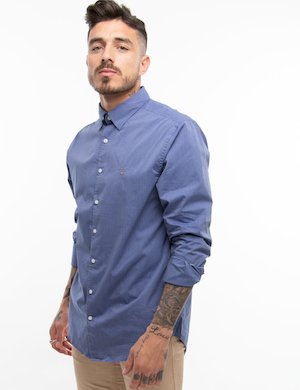 outlet camicia da uomo scontata - Camicia Gant con ricamo