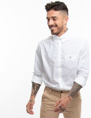 outlet camicia da uomo scontata - Camicia Gant classica in cotone
