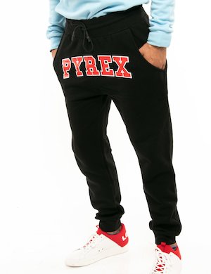 Outlet pantaloni uomo scontati - Pantalone Pyrex con logo a contrasto