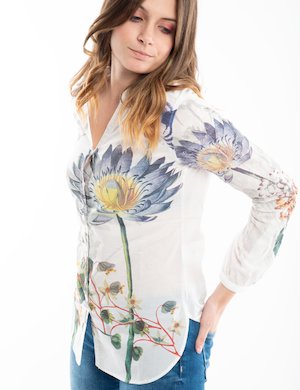 maglia donna elegante scontata - Camicia  Desigual fantasia floreale
