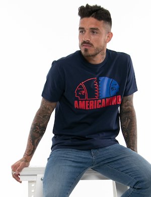 T-shirt uomo scontata - T-shirt Americanino in cotone
