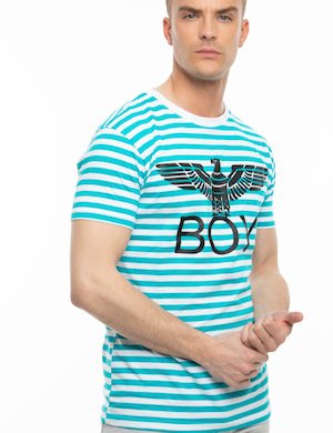T-shirt Boy London a righe