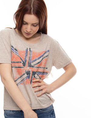 Pepe jeans donna outlet - T-shirt Pepe Jeans con stampa bandiera inglese
