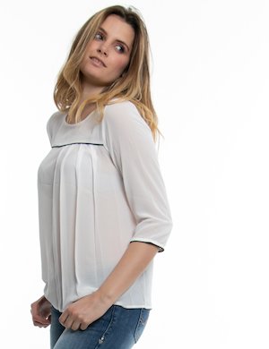 maglia donna elegante scontata - Maglia  trasparente Fracomina