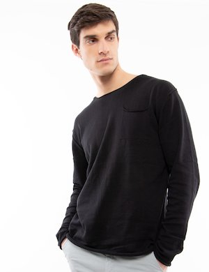 Outlet maglione uomo scontato - Maglia Gianni Lupo in cotone con taschino