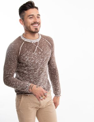Outlet maglione uomo scontato - Maglia Gianni Lupo effetto vintage