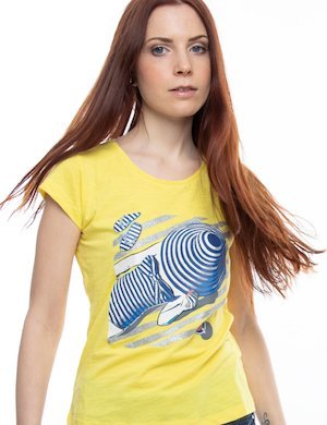yes zee abbigliamento - Yes Zee outlet shop online  - T-shirt Yes Zee con grafica e glitter