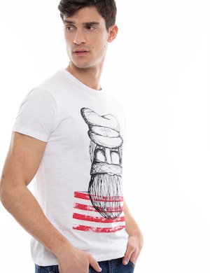 T-shirt Yes Zee con maxi stampa
