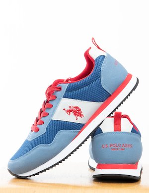 Sneakers U.S. Polo Assn. in tessuto ed ecopelle