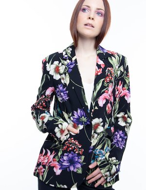 maglia donna elegante scontata - Blazer Guess a fiori