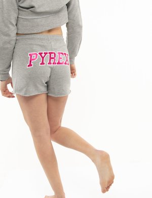 Pantaloni eleganti scontati da donna - Shorts Pyrex con maxi logo