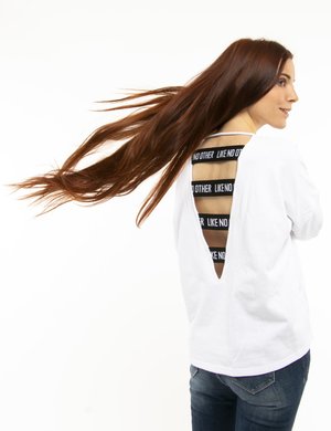 maglia donna elegante scontata - Felpa Kappa con maxi logo