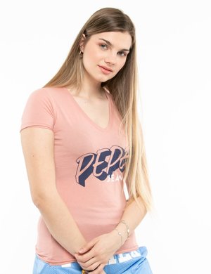 T-shirt da donna scontata - T-shirt Pepe Jeans scollo a V