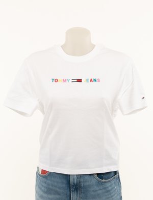 Abbigliamento da donna Tommy Hilfiger scontato - T-shirt Tommy Hilfiger con logo colorato