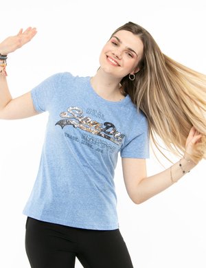 T-shirt da donna scontata - T-shirt Superdry con paillettes