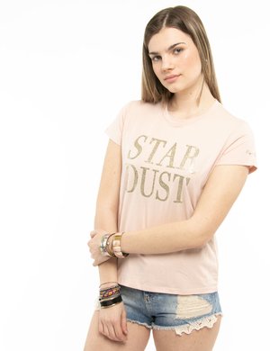 T-shirt da donna scontata - T-shirt Pepe Jeans con scritta brillantinata