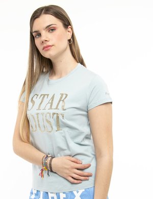 T-shirt da donna scontata - T-shirt Pepe Jeans con scritta brillantinata