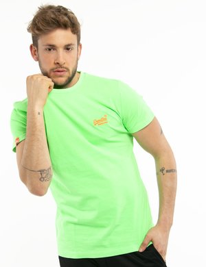 T-shirt uomo scontata - T-shirt Superdry con logo fluo