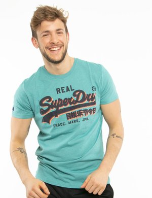 T-shirt uomo scontata - T-shirt Superdry con logo in corsivo