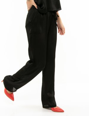 Pantaloni eleganti scontati da donna - Pantalone Yes Zee con elastico in vita