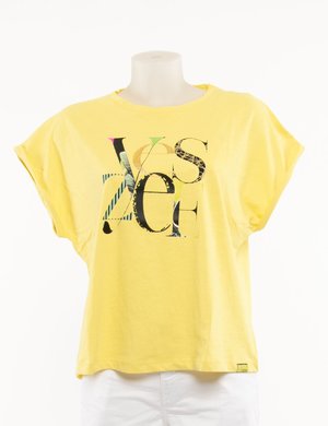 T-shirt Yes Zee con logo ricamato