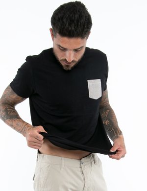 Yes Zee uomo outlet - T-shirt Yes Zee con taschino a contrasto