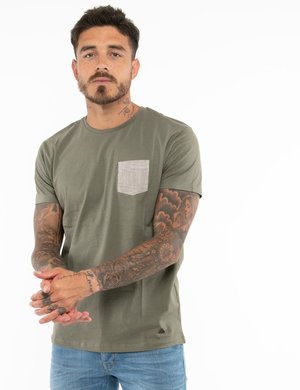 Yes Zee uomo outlet - T-shirt Yes Zee con taschino a contrasto