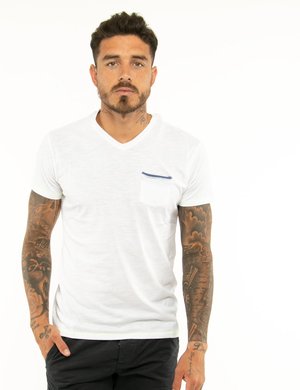 Yes Zee uomo outlet - T-shirt Yes Zee con taschino e scollo a V