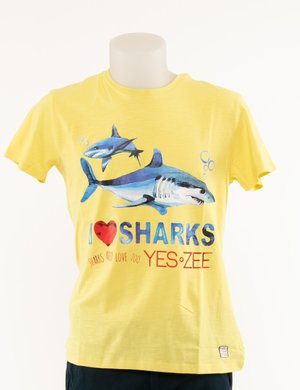T-shirt Yes Zee stampata