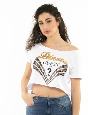 Abbigliamento donna Guess scontato - T-shirt Guess con tagli al vivo