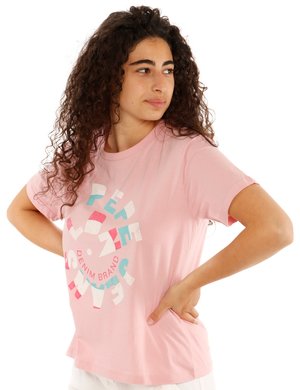 T-shirt da donna scontata - T-shirt Pepe Jeans con stampa circolare