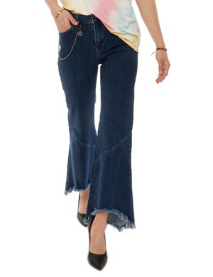 Pantaloni eleganti scontati da donna - Pantalone Imperfect con catenella