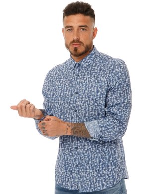 outlet camicie da uomo scontate - Camicia Calvin Klein stampata
