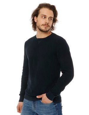 Outlet maglione uomo scontato - Maglione Nick Logan con dettaglio su scollo
