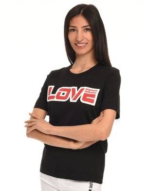 abbigliamento da donna LOVE MOSCHINO scontato - T-shirt Love Moschino in cotone
