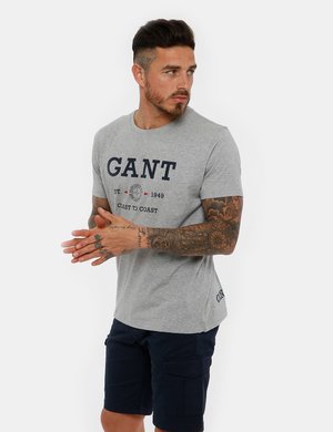 T-shirt uomo scontata - T-shirt Gant con scritta