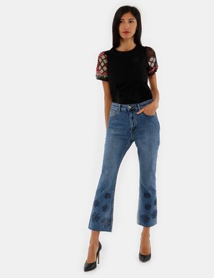 Jeans da donna scontati - Jeans Desigual floreali