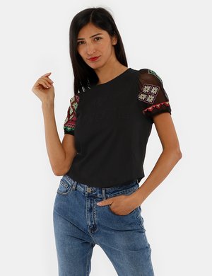 Abbigliamento donna scontato - T-shirt Desigual con ricami