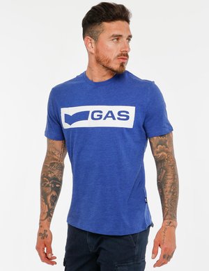 Outlet polo uomo scontata - T-shirt Gas  con logo