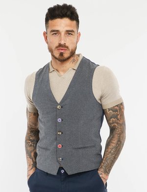Gilet Fred Mello con bottoni colorati