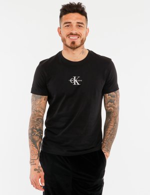 Calvin Klein uomo outlet - T-shirt Calvin Klein con logo ricamato
