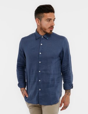 outlet camicia da uomo scontata - Camicia Berna in lino