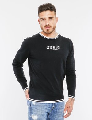 Outlet maglione uomo scontato - Maglia Guess con logo ricamato