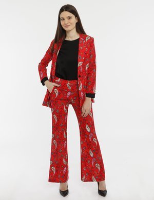Pantaloni eleganti scontati da donna - Pantalone Vougue con bottone e zip