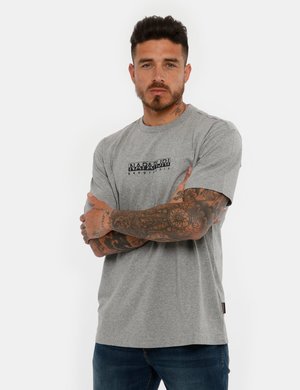 T-shirt uomo scontata - T-shirt Napapijri con logo stampato