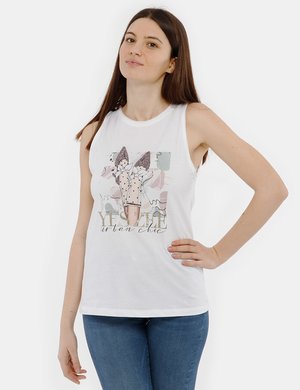 T-shirt da donna scontata - Top Yes Zee con stampa
