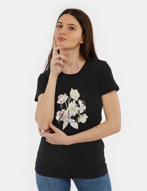 T-shirt Ues Zee con stampa floreale